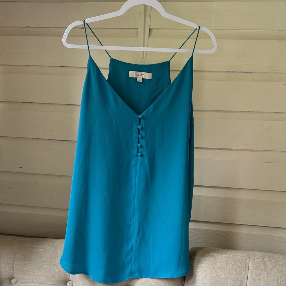 LOFT Turquoise Camisole Top